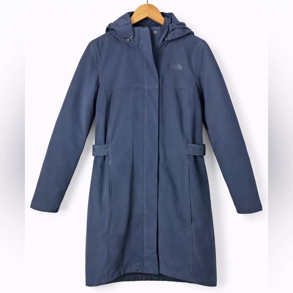 The North Face Women’s Softshell Hooded Parka – Medium – Navy Blue